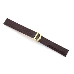 Brown Genuine Lizard Strap 15mm