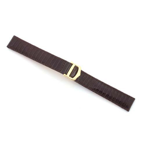 Brown Genuine Lizard Strap 15mm