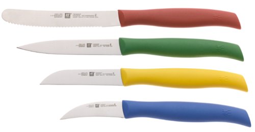 J.A. Henckels Twingrip 4-Piece Colored Paring Knives