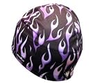 SweatVac 60/40 Beanie - Purple Flames