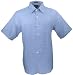 Luau Cove Sportswear Sky Blue Colored Short Sleeve, Spread Collar, 100% European Wash...