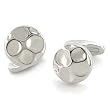 Rhodium Brass with Epoxy Cufflink, Weight: 21.40gm