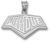 Purdue Boilermakers Solid Sterling Silver Cow Catcher 1/2'' Pendant