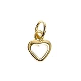 18kt Gold Over Sterling Silver Baby Heart Pendant