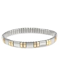 Napier "Napier Classics" Two-Tone Polished Stretch Bracelet, 2"