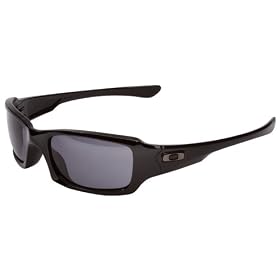 Click here to buy Oakley Fives Squared Sunglasses Polished Black Grey, One Size.
