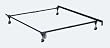 Clamp Style Twin/Full Adjustable Bed Frame with 4 Legs and 2" Wide Rollers By Hollywood Bed Frame