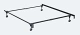 Clamp Style Twin/Full Adjustable Bed Frame with 4 Legs and 2" Wide Rollers By Hollywood Bed Frame