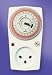 Shabbat clock with wall plug (socket)