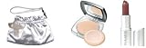 RAMY Pure Radiance Pressed Powder , Smile Lipstick, & Silver Bag Gift Set