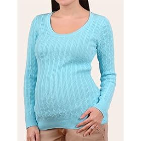 Motherhood Maternity: long sleeve cable knit maternity sweater