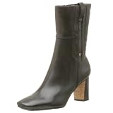 Nine West Womens Ealene Bootie,Black Leather,6 M