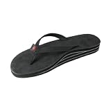 Womens Rainbow Sandals Premier Leather Double Stack Narrow Strap