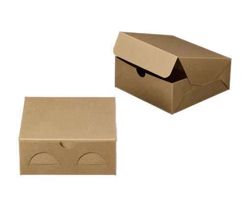 Dress My Cupcake Lock and Tab Cupcake Box, Brown, Set of 100