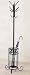 Kitchen & Housewares : Black Metal Coat & Hat Rack With Umbrella Holder