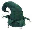 Green Velvet Elf Costume Hat with Bells OR Now Available in RED and Green (Pictured in Green)