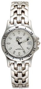 Swiss Edition Swiss Made Ladies All Silver Watch with a Sport Bezel and a Silver Dial