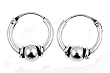 Bali Hoop Earring, Diameter: 10mm, Thickness: 4mm Bali Hoop Earring, Diameter: 10mm, Thickness: 4mm