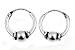 Bali Hoop Earring, Diameter: 10mm, Thickness: 4mm