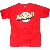 Big Bang Theory Bazinga! Mens T-Shirt, Red, XX-Large