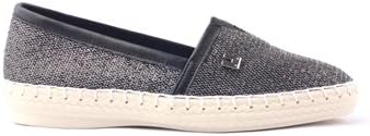 LeBunny Bleu Women's Askele Ronda Slip-Ons, Black Glitter Fabric, 7