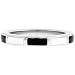Inox Jewelry Women's 316L Stainless Steel Black and White Enamel Ring