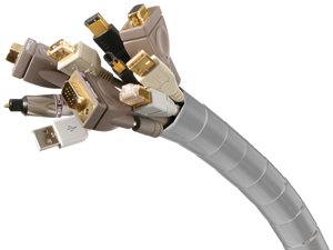 Monster CIT LGY-50 Large Diameter Gray Cable-It Wire Management System (50 feet)