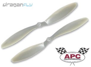 3150shsqaCL APC 12x3.8SFP Slow Flyer Counter Rotating Pair Electric RC Airplane + Heli Composite Propellers