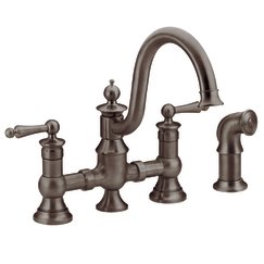 Click To Moen S713ORB Waterhill Two-Handle High Arc Kitchen Faucet, Oil Rubbed Bronze Details... Moen S713ORB Waterhill Two-Handle High Arc Kitchen Faucet, Oil Rubbed Bronze