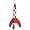 15 CM RESIN ROCKET FROM THE MYTHICAL IMAGES TINTIN COLLECTIBLE SERIES