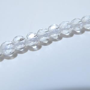 【クリックで詳細表示】【今だけ！全国送料無料】【20％off】【天然石ビーズ】カットクリスタル4mm/1連(約39cm)【パワーストーン】【パーツ】