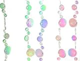 White Iridescent Champagne Bubble Beaded Curtains