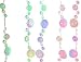 White Iridescent Champagne Bubble Beaded Curtains