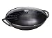 Staub Cast-Iron 7-Quart Wok with Glass Lid, Black