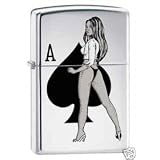 Zippo Lighter Ace of Spades- Sexy Woman Lighter, 5193