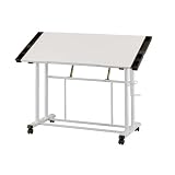 Adjustable Drawing and Craft Table - White