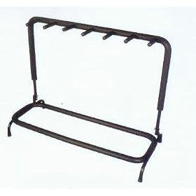 Deluxe Padded Folding Guitar Rack to Stand 6 Guitars