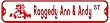 RAGGEDY ANN & ANDY STREET dolls road sign