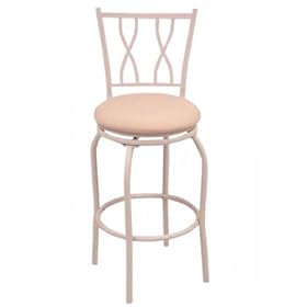 Beige Double Crossback Metal Stool - 30" by Target Marketing Systems, Inc