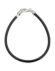 Kera Black Polyvinyl Charm Bracelet