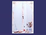 Mirror with Seascape Items on Faux Window Sill