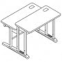 HONDL360QPP - iLevel Height-Adjustable Computer Training Table