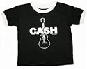 JOHNNY CASH - Guitar - Black / White Toddler T-shirt