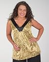 Gilded Lace Top