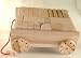 Block Set & Wagon; 59 Pcs; 58 Hard Maple Unit Blocks+Maple Wagon; Made In The USA