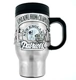 New England Patriots Boxed Travel Mug - NFL Football Fan Shop Sports Team Merchandise