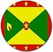 Grenada Flag Round Mouse Pad