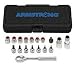 Armstrong 16-219 Eliminator 18pc 3/8 Drive Fractional Ratchet/Socket/Hex Driver Set