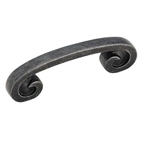 Amerock BP9337-WID Swirl'z Spiral 3-Inch Pull, Dark Wrought Iron