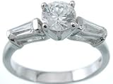 925 Sterling Silver 3 Stone CZ Ring